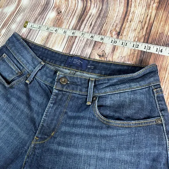 Levi's BOLD CURVE BOOT CUT Sz 10/30 Long Blue Mid Rise Jeans Denim Pants 28X33.5 - Picture 6 of 13